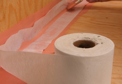 Reinforcing polyester roofing fabric