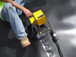 HDPE geomembrane lap process