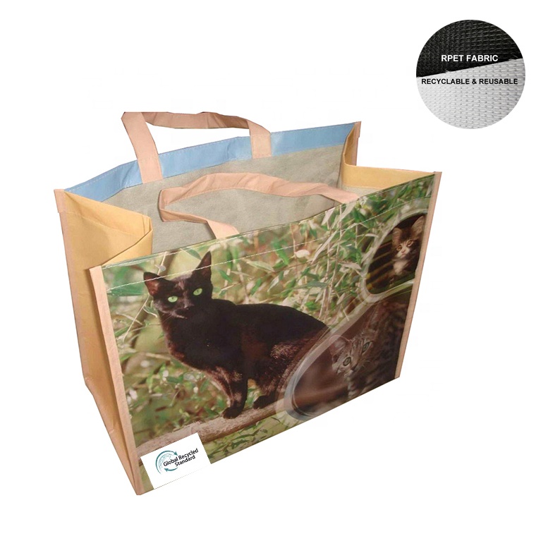 Stitched tote shopping bag